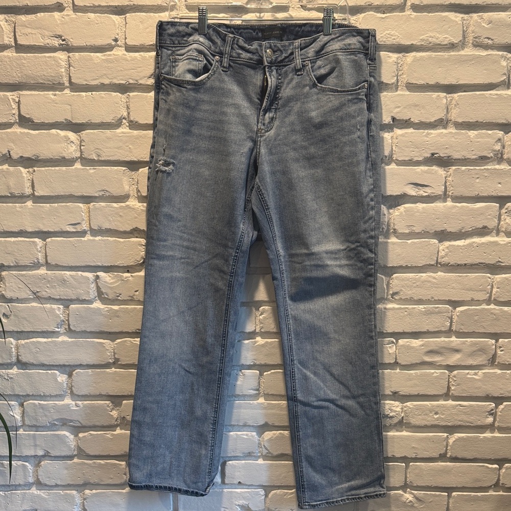Silver Jeans Britt Low Rise Curvy Fit Slim Bootleg Jeans